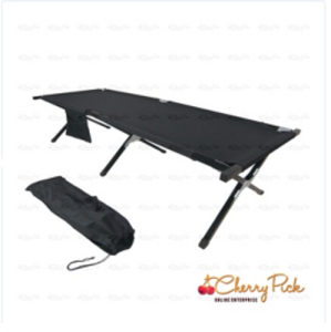 【Ready Stock】Camping Bed Cot Portable Folding Heavy Duty Foldable Travel Bed Temporarily Sleeping Bed Outdoor