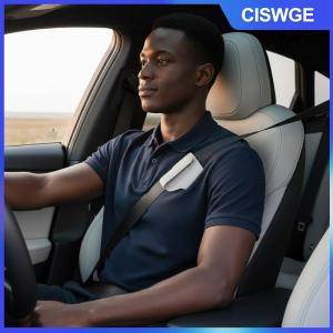 CISWGE 1 chiếc Dụng cụ cố định dây an toàn ô tô bằng da PU Thiết bị điều chỉnh và cố định dây an toàn ghế xe thể thao Kẹp dây đai điều chỉnh được Phụ kiện ô tô