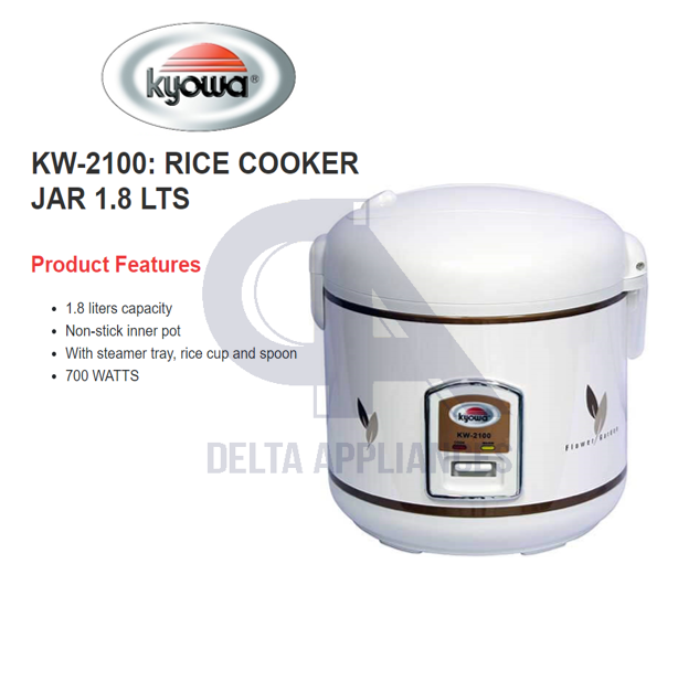 Kyowa KW 2100 Rice Cooker Jar 1.8L Lazada PH