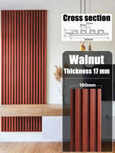Durable for 100 years wpc Fluted wall Panel No deformation Colorfast No mold width 17cm/22cm length 1m/2m TV Background Wall