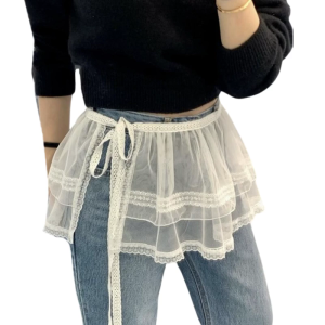 Váy Thời Trang Nữ Xếp lớp váy ren với thiết kế lưới tinh tế cho đêm hẹn hò và tuyên bố thời trang EVERYDAY