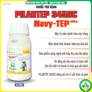 Thuốc Trừ Bệnh PILARTEP 345SC Hiệu Navy-TEP@Pro – Đặc Trừ Nấm Bệnh Trên Cây Trồng Nấm Bệnh Khô Nhanh Hiệu Lực Kéo Dài Siêu Phẩm Công Nghệ Mới Hấp Thụ Sau Khi Phun (Chai 200ml)