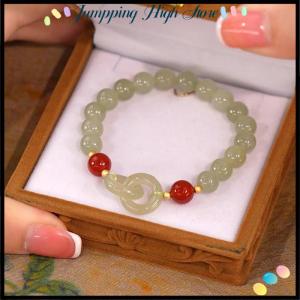【Jumpping】 Summer Valentines Day Gift Love Heart Beads Charm Bracelet for Women Girl Fashion Natural Bracelet To Love Jewelry Gifts