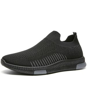 Toseyog 004 Sepatu Kanvas Pria Rajut Tanpa Tali | sepatu pria keren buat gaya sepatu cowok terbaru