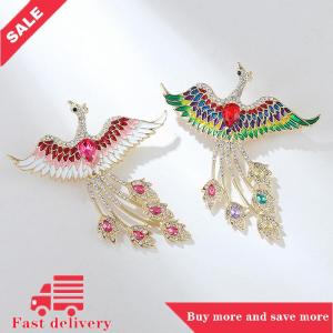[COD] Thời trang Rhinestone bay Phượng trâm cài cho phụ nữ quần áo áo trang sức accessries Quà Tặng