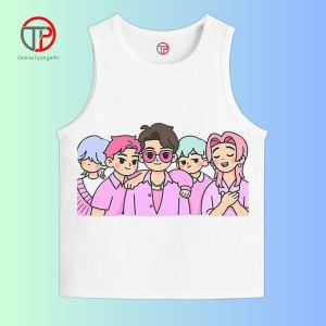 SAJA Boys Kids Sando White | Cartoon Sleeveless Top Tank Shirt for Baby & Kids Wear 1-12 y/o