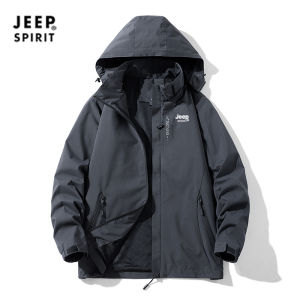 Jeep Mens and Womens Tide Brand Outdoor Jacket Coat Windproof and Waterproof Mountaineering Clothes in Spring and Autumn