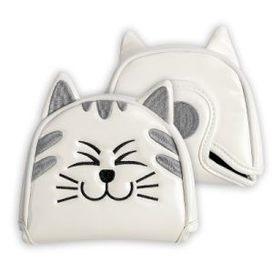 Golf Head Cover Cute Akita Golf Club Driver Fairway Hybrid Putter Protector PU Leather Wood Covers