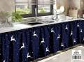 Black grey kitchen sink curtain 1 Lababo sink curtain lower half Kurtina cotton 70cm * 150cm Kurtina sa Lababo. 