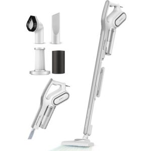 Deerma 2-in-1 Lightweight Handheld Vacuum Cleaner with Strong Suction 15kPa 3 Brush Heads and Mite Removal