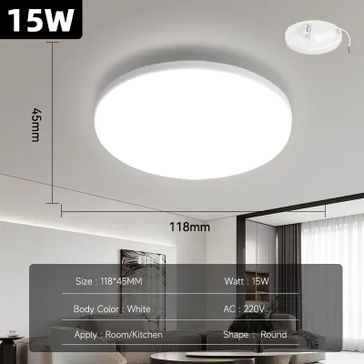 đèn led trần nhà 3 màu có thể điều chỉnh đèn trần phòng khách 18W 30W 40W 50W 70W đèn ốp trần phù hợp cho phòng khách phòng ngủ nhà bếp chiếu sáng bảo hành 2 năm