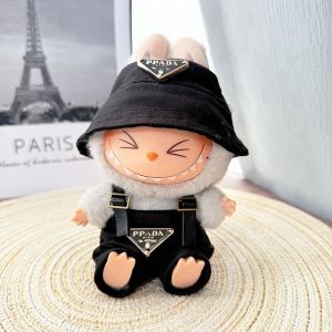 Labubu ready-made doll third generation Laubub doll large-sized clothing brand-name belt