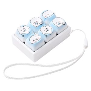 SQMETR Hình Dáng Động Vật Dễ Thương Móc khóa bóp nút Giảm căng thẳng Nút nhấn Móc khóa giảm căng thẳng Giải tỏa căng thẳng Móc khóa nút bấm Trẻ em Người lớn