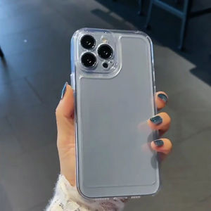 Clear soft Case IPhone 11 12 13 ProMax 7 7+ Plus 8 Plus 8+ X XR XS Max 14 15 Plus Pro Max Anti Yellow Silikon Transparan Shockproof Kuning Soft Softcase Space Tpu 2mm Slimmatte Slim Matte