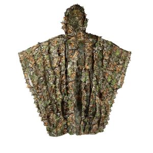 3D Leaf Bionic Camouflage Hunting Fishing Ghillie Cloak Breathable Tactical Military Training Clothes Jungle Bird-Watching Suit