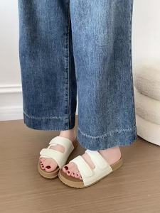 New WomenS Summer Outdoor Double-Strap Velcro Fashion Non-Slip Beach Sandals For Women