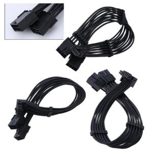 for RTX4080 and RTX4090 Series 8Pin Female to PCIE 16-Pin Straight/Elbow Head Cable with Combs Streamlined Cable