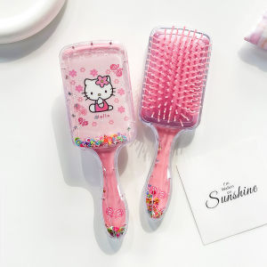 Cartoon Cute Girl Heart Sanrio Hello Kitty Cushion Comb KT Cat Shaking Comb Square Curling Comb