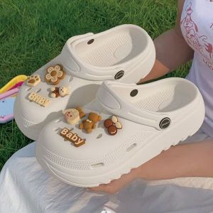 Free Shipping Summer WomenS Clogs Breathable And Cute Cartoon-Style Closed-Toe Slippers WomenS CoupleS Sandals WomenS Flip-Flops WomenS Clogs