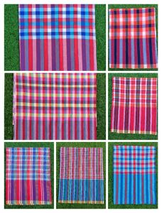 ผ้าขาวม้าบ้านไร่ ผ้าขาวม้าเนื้อหนาขนาดใหญ่พิเศษ ผ้าฝ้ายผสมโทเร ขนาด 90x200 cm เย็บริมสี่ด้านพร้อมใช้