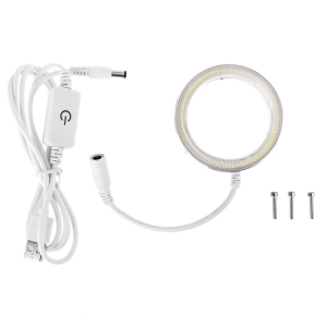 Portable Microscope Accessories Kit Slide Preparation Camera 60 LED Adjustable Ring Light For STEREO ZOOM Microscope