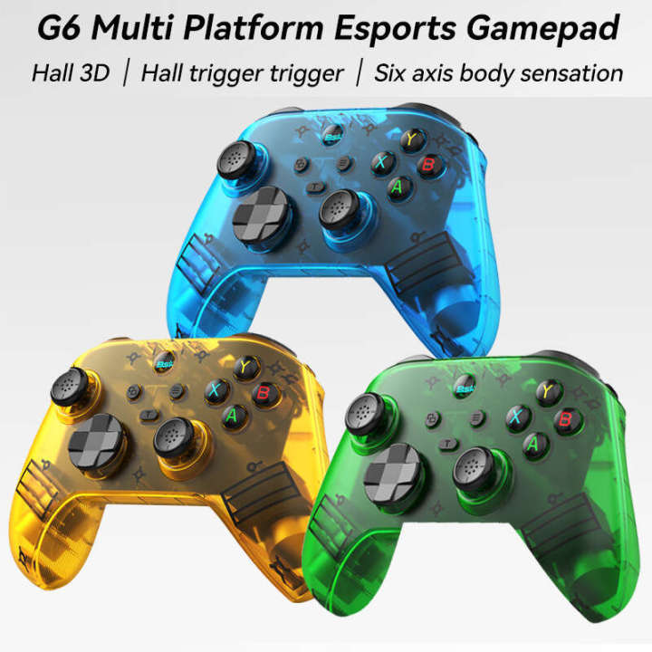 G6 Semi-Transparent Switch 2 Game Controller Bluetooth Hall Joystick ...