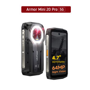 【World Premiere】Ulefone Armor mini 20 Pro 5G  4.7" Rugged Phone  64MP Night Camera LED Light Android 14 Smartphone 6200mAh