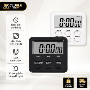 CLUBLU Đồng Hồ Số Điện Tử Đếm Tiến KS608 Lùi Thời Gian Hẹn Giờ Báo Thức Quản Lý Thời Gian Đa Năng