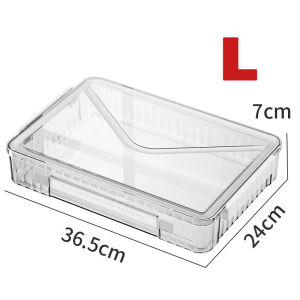 Kotak Dokumen PET Plastik Kotak Penyimpanan Dokumen Transparan Dengan Pegangan