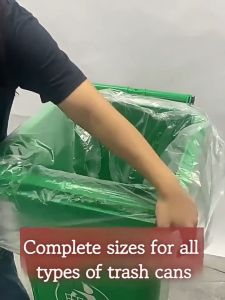 100PCS Trash Bag Disposable Garbage Bag Transparent SMLXLXXLXXXL white Clear Plastic Trash Bag