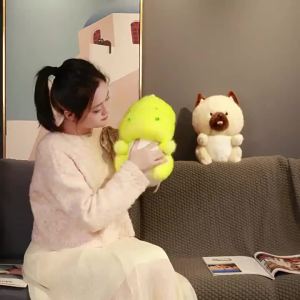 LZD Creative Real Dog Fat Dragon Doll Plush Toys Cute Dog Doll Dinosaur Ragdoll Children Female Birthday Present