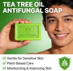 【24H Shipping】Australian Tea Tree Oil Soap For Men Antibacterial Anti itch Mite Removal Loravey Anti Fungal Soap