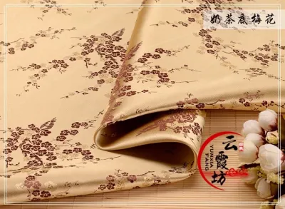Vintage Fabric Chinese Style Brocade Satin Jacquard Fabric For Sewing Kimono Cheongsam And Bag Hot Sale TJ0243