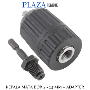KEPALA BOR DRILL CHUCK 1/2 20 UMF 2 - 13 MM + ADAPTER HEX HEXAGONAL