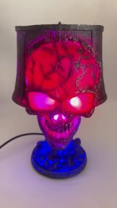 New Halloween Products Skull Light Skull lamp garden lamp resin Halloween garden decoration craft