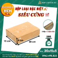 Hộp carton đóng hàng 20x15x5 đựng sổ, bút quà lưu niệm tiện lợi giá gốc tận xưởng - Hộp Carton HT. 