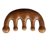 Massage Comb 赵露思同款檀木按摩梳子 Sikat Urut Kepala Mudah Dipegang Head Scalp Massage Brush Sandalwood Gua Sha Hair Treatment