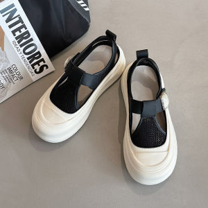 Thick-soled Hollow Mesh Small White Shoes Womens Summer Breathable Mesh Shoes Casual Board Shoes Sandals