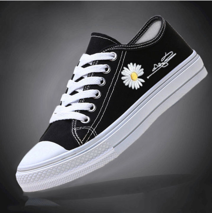 Free%20Shipping%20Women'S%20Shoes%20For%20Spring%20And%20Autumn,%20Canvas%20Shoes,%20Casual%20Black%20Shoes,%20Trendy%20Korean-Style%20Flat%20Sneakers%20-%20Image%206