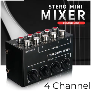COD Mixer Mini Audio 4 Channel Professional Stereo Mini Mixer Audio Ultra-Compact - CX400