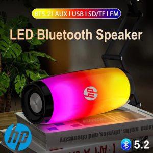 ♥Limit Free Shipping♥HP S12 Wireless Bluetooth Speakers Powerful Portable Sound Box Subwoofer Car Audio Bass MP3 Player Sound System LED Lights