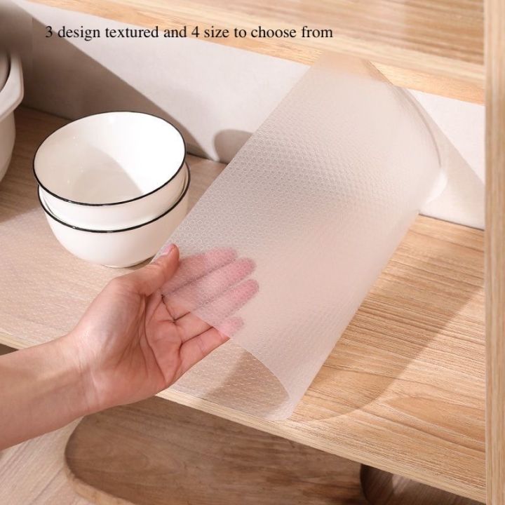 Non Slip Drawer Mat Liner with DustProof, Waterproof, MoistureProof for Kitchen Shelf,