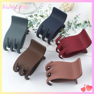 [KUNLIAN] Minimalist Frosted Small Grab Clip Ponytail Hair Clip Versatile Side Hair Clip