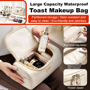 Womens largecapacity waterproof travel toiletry bag zoning cosmetic bag