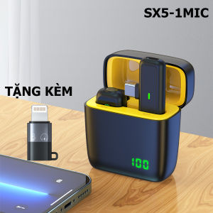 Micro SX6/SX5 Cài Áo Ghi Âm Rõ Nét Phỏng Vấn Livestream Dựng ClipHỗ Trợ Mọi Thiết Bị