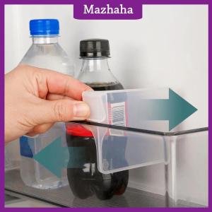 Mazhaha 10 Pcs Refrigerator Partition Board Storage Retractable Plastic Divider Adjustable Partition Splint Kitchen Bottle Can Organizer