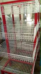 RAK BESI WARUNG TOKO JAJAN CIKI CHIKI SNACK MINIMARKET MINIMALIS 4 SUSUN SERBAGUNA MURAH