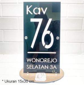 Nomer Rumah Arilik Double Layer Custom