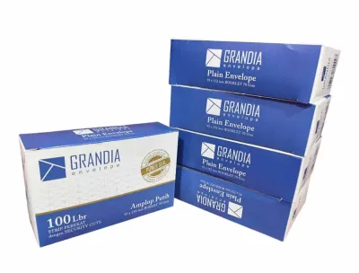 (Paket Grosir ) 5 Pack Amplop Grandia Putih 104 Isi 500 Lembar / Amplop Putih 104 Grandia panjang ukuran 95 x 152mm / sudah ada lem / Amplop Kondangan / Amplop Besar / Amplop Surat / Amplop Banker / Amplop / Cod / Millenium Store