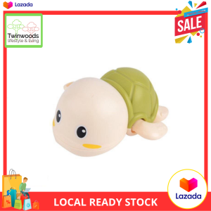 Baby Bath Toy Cute Swim Turtle Wound-up Winding Bathtub Toys For Baby Toddler Kids (1pc)